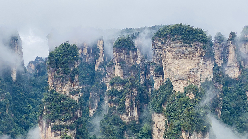 Avatar mountains in Zhangjiajie