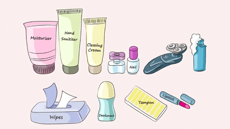 Toiletries for a Trip to China