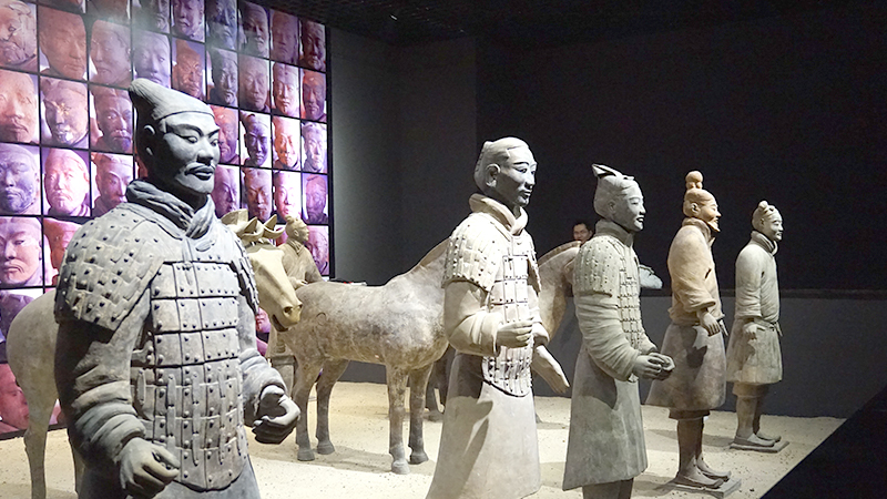 The warriors have different facial features