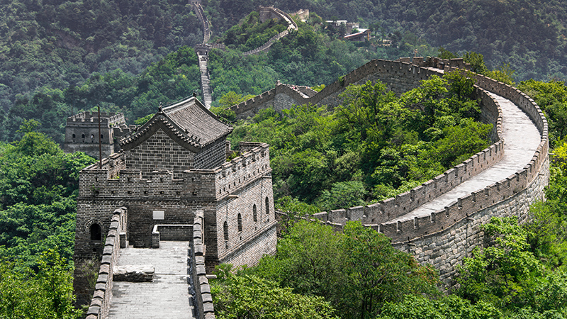 The Great Wall of China, one of the 7 wonders of the world