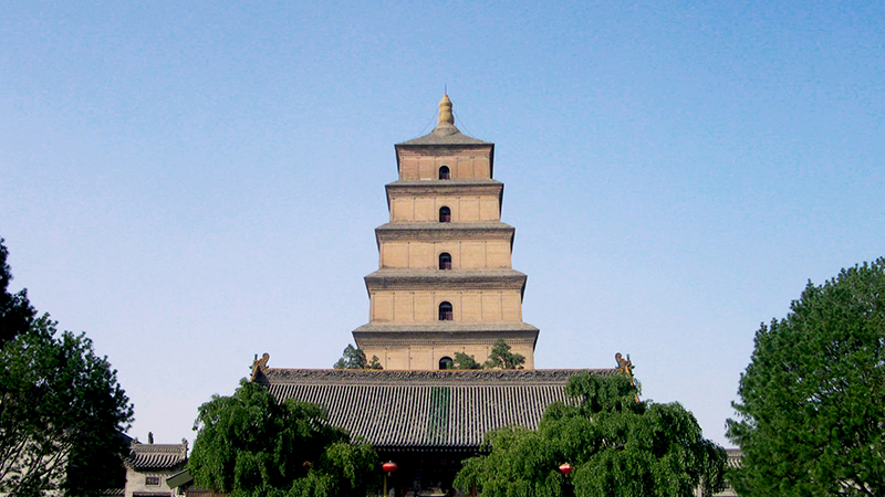 Giant Wild Goose Pagoda in Xi'an