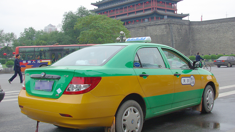 A taxi in Xi'an