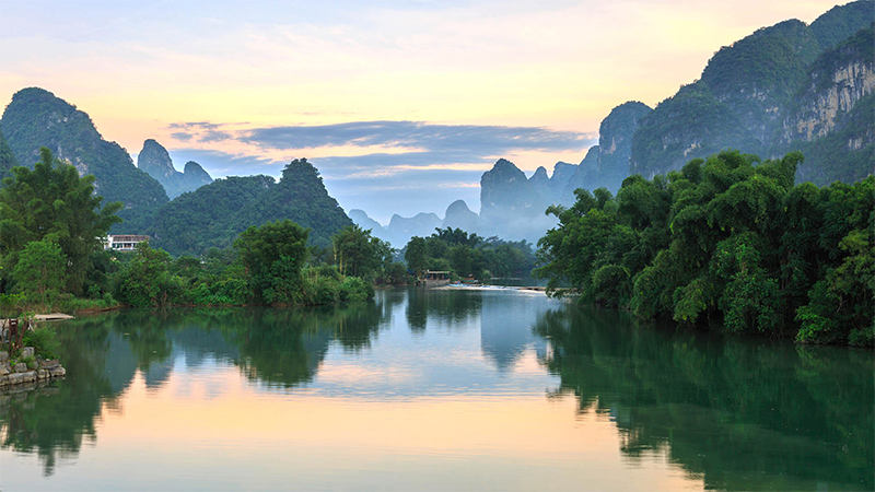 Yulong River in Yangshuo, Guilin