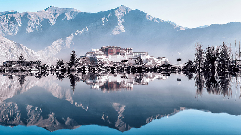 Admire the Potala Palace in distance