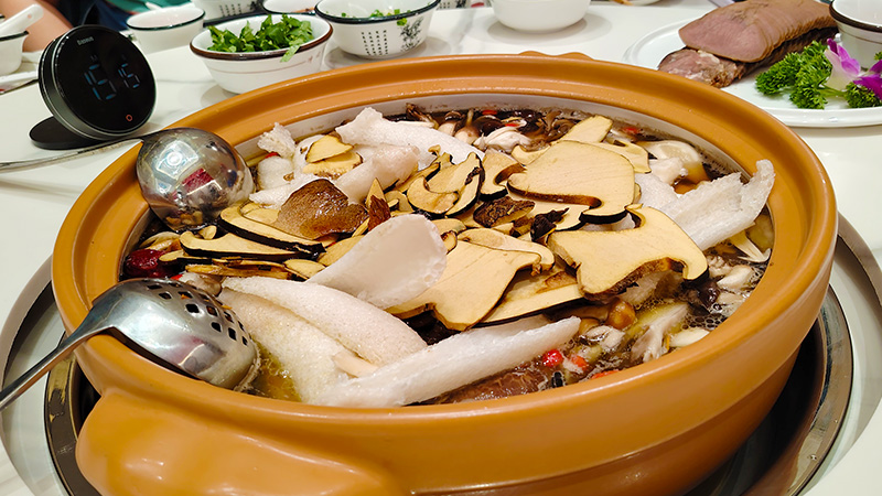 Mushroom hotpot in Tibet