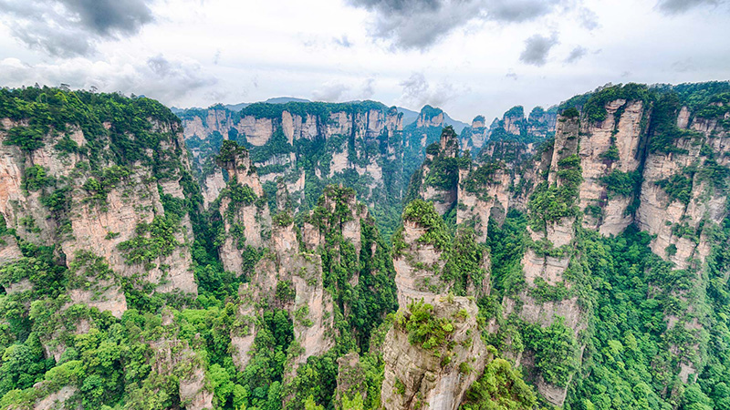 Avatar mountains in Zhangjiajie